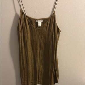 Gold Spaghetti Strap Top